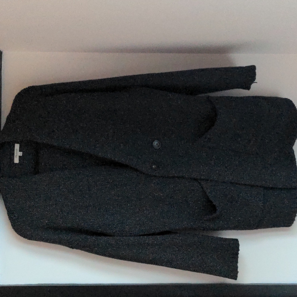 Madewell Charcoal Knit Sweater Cardigan